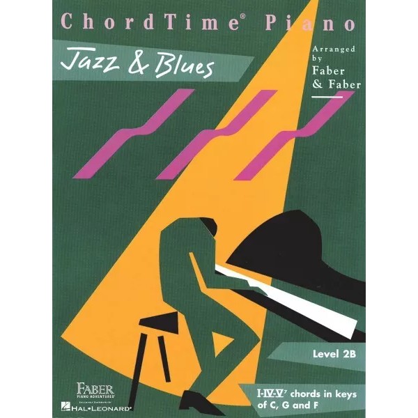 ChordTime Jazz & Blues Level 2B Faber Piano Adventures Book