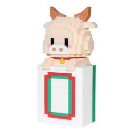 Larcele Micro Building Blocks Animal Set, DIY Mini 3D Building Toy Bricks,529 Pieces KLJM-09 (BaiBan OX)
