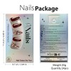 ONPRESS 24Pcs Brown Press on Nails Short Almond Fake Nails