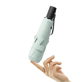 Mini Kids Travel Anti-rebound Folding Umbrella/Protect the Safety of Children/Super Lightweight Small/Automatic Open Close handle/UV 99/UPF50+ Protection/Rain Sun/Compact Portable/Handbag/Women