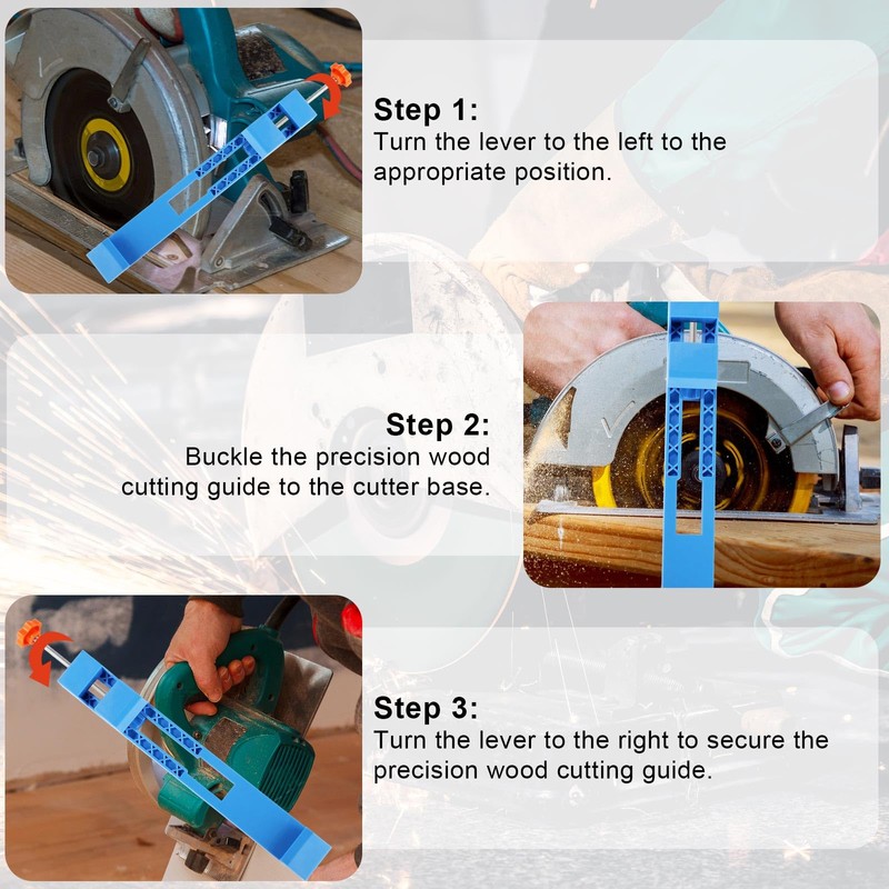 Lyreh Adjustable Cutting Machine Guide, Plastic Circular Saw Milling Guide