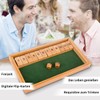 Shut The Box 2-6 Players Dice Game Wooden Board Games