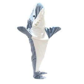 New Shark Blanket Adult - Wearable Shark Blanket Super Soft Cozy Flannel Hoodie - Shark Onesie Blanket Hoodie Shark Sleeping Bag (l)