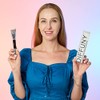 Brochas de maquillaje de doble extremo, brocha correctora de base