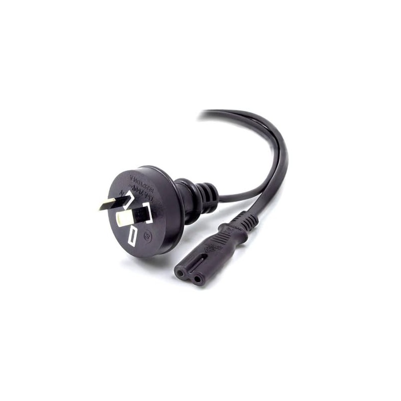 Alogic Australian 2 Pin Mains Plug to IEC C7 Power