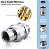 Enoughmen Adjustable Shower Head Connector – 360° Swivel Shower Arm