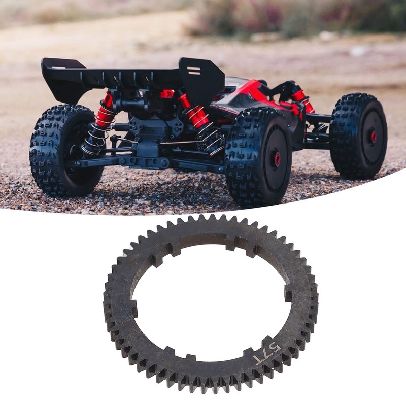 RC Gearbox Gear Black Smooth Rolling Increase Speed 57T Steel