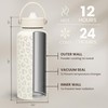 Sandjest SipChic 32oz Sports Water Bottle with Flip Straw &