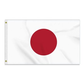 Large 90 x 150 cm Japan Flag, Large 150D Japanese Friendship Banner, Germany Flag Doube Side Print Decor Brass Eyelets Large Japan