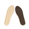 Mobestech 2pairs Imitation Wool Insoles for Men and Women Warm