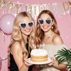 WantGor Birthday Glasses, Heart Sunglasses Birthday Babe Party Gift Accessories