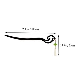 minkissy Hairpin Hair Sticks for Hair Chinese Style Hair Sticks Hair Stick for Flyaways Hair Bun Holder Hanfu Hair Accessories Tassel Hair Stick Ancient Hair Pin Slick Stick for Hair Glass