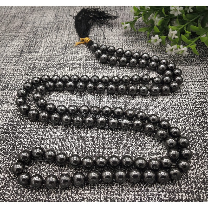 Japa Mala 108 Prayer Beads Necklace and Wrist Mala Bracelet
