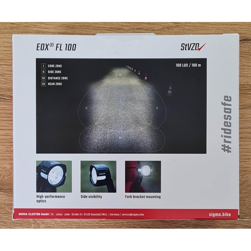 SIGMA Eox FL 100 | StVZO approved lighting for e-bikes