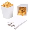 CC wonderland zone 24pcs White Mini Popcorn Boxes Paper Popcorn