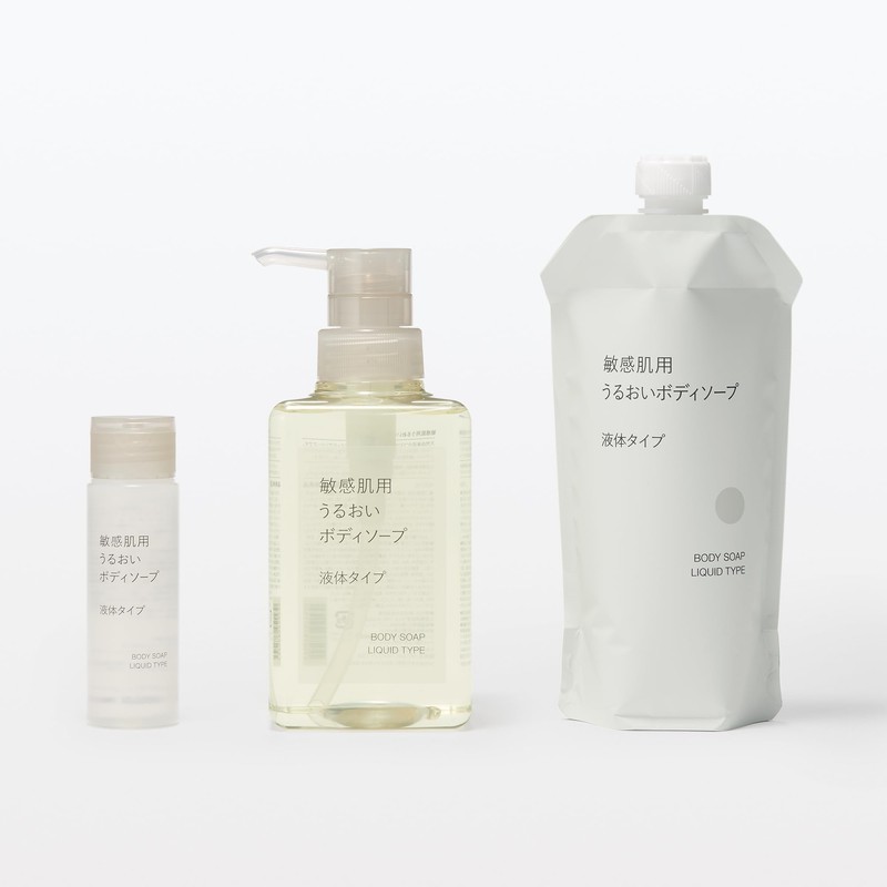 MUJI 83451547 Moisturizing Body Soap for Sensitive Skin Liquid Type