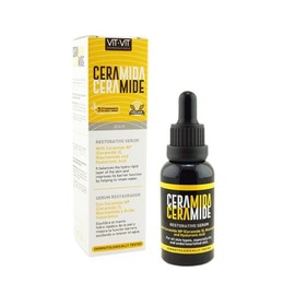 Serum Restaurador Ceramida con Acido Hualurónico y Niacinamida, Serum Hidratante que restura la función barrera de la pel. Vegano 30 ml Vit Vit Cosmetics