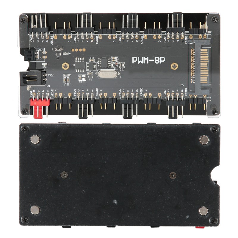 Case Fan Hub PWmARGB 2 in 1 Wireless Remote Controller