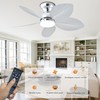 GJeg Tropical Ceiling Fans with Light, 38-inch Flush Mount Palm