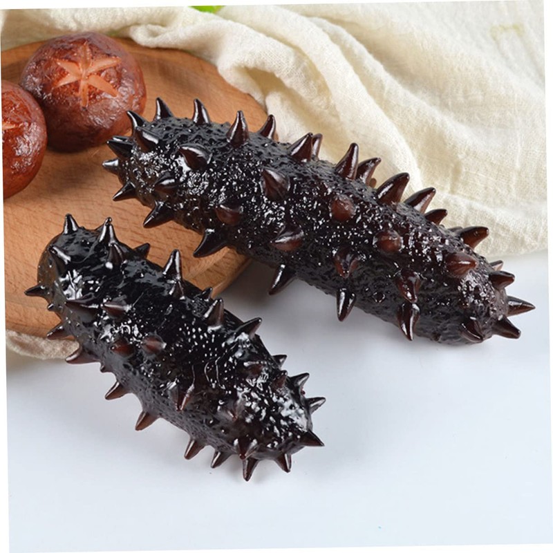 KICHOUSE 3pcs Lifelike Artificial Sea Cucumber Models Display Props Fun