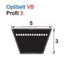 Optibelt 5 x 600 VB S=C Plus 5 Classic V-Belts,