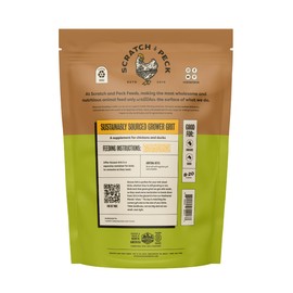Scratch and Peck Grower Grit Supplement for Chickens and Ducks - 7 lbs Bag - Essential Supplement for Gizzard and Digestive Health - Sustainably Sourced