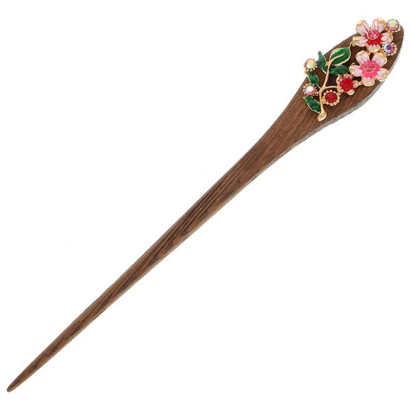 Mikinona Elegant Vintage Hair Stick Retro French Hair Pin Flower