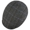 Lipodo Men's Flatcap with Checked Pattern, Lined Wool, Size 49