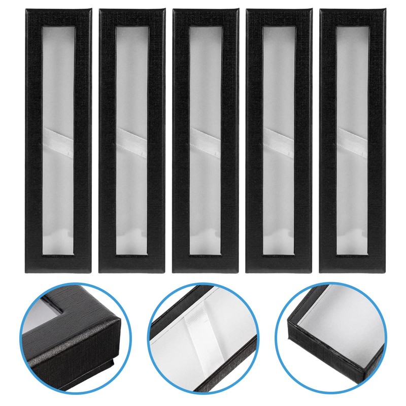5pcs Paper Pen Box Pen Presentation Display Case Empty Pen