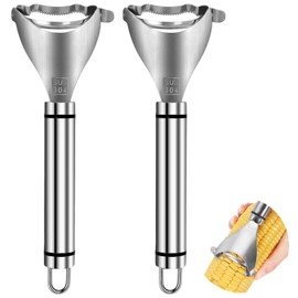 2 PCS Corn Peeler, Corn Peeler for Corn on the Cob, 304 Stainless Steel Corn Cob Peeler, Quickly Remove Corn Kernels from Corn Cobs, Kichen Gadget