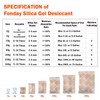 1 Gram 1000 Packets Fonday Food Grade Silica Gel Desiccants