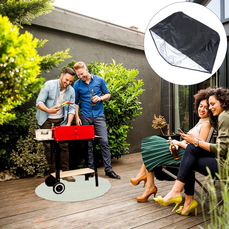 Mipcase Outdoor Square BBQ Grill Cover BBQ Oven Protection Cover