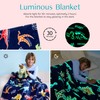 Joiedomi Glow in The Dark Blanket - Dinosaur Gift for