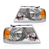 CHEDA Front Headlights Assembly Headlamp, Compatible with 2004-2008 Ford F150/2006-2008