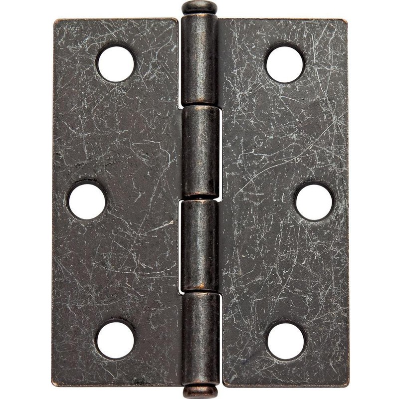 Flat Tipped Butt Hinge w/Removable Pin, 2" x 2-1/2", White