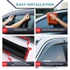 Tape On Window Visors Fits for 2010-2015 Toyota Prius (Exclude