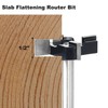CNC Spoilboard Surfacing Router Bit 1/2 Shank - 4 Wings,