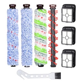 Accessory for Bissell Crosswave 3-in-1.1 Pet Roller Brush + 1 Floor Brush + 1 Carpet Brush + 1 Multipurpose Main Brush + 3 Filters for Bissell CrossWave 1866 1785 2052 1713 2225 2519 1926 Vacuum