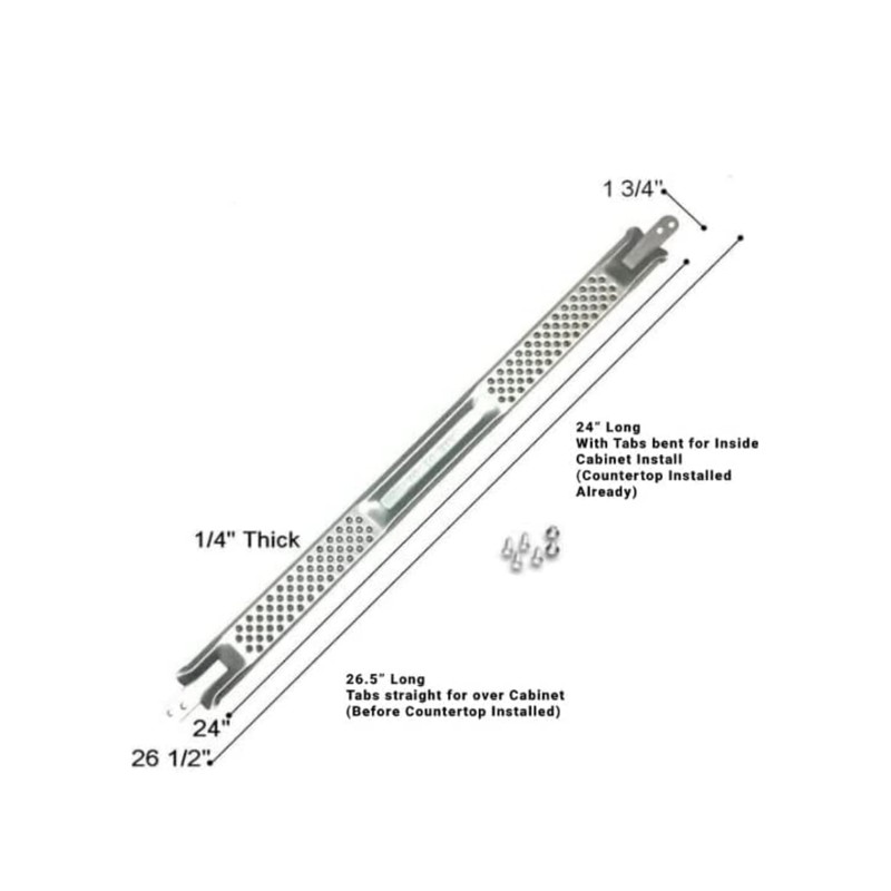 E-Z Dishwasher Bracket-Pack of 24" Brackets (1 Pack)