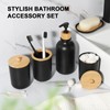 KASUNTING Black Bathroom Accessories Set 8 PCS, Matte Black Bathroom
