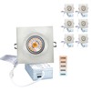 POPANU Canless Recessed Gimbal Downlight Rotatable-Spotlight 5 CCT 4 Inch
