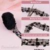 Framendino, 10 Yards 30mm Black Hollow Cut Out Music Note