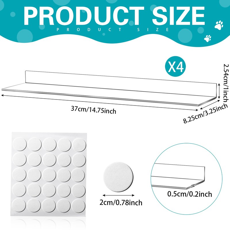 Wenqik 4 Pcs Window Sill Protector from Dog 14.75 ''