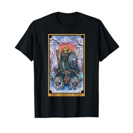 The Goddess Freyja The Chariot Tarot Card Norse Pagan Witch T-Shirt