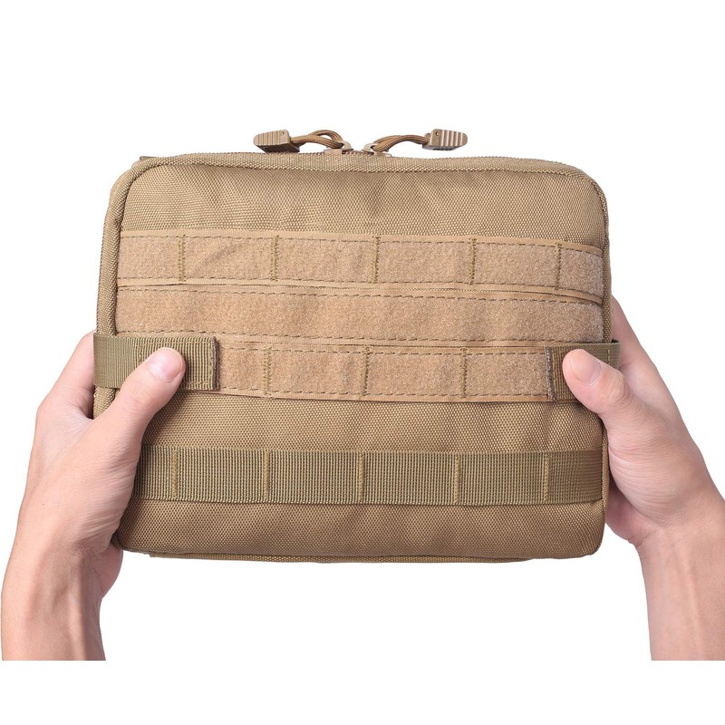 Tactical Molle Tool Pouch Multi-Purpose Modular Utility Bag (Tan)