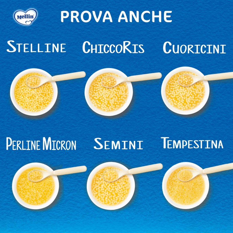 Mellin Pastina Fili d'Angelo, A base di Farina di Grano