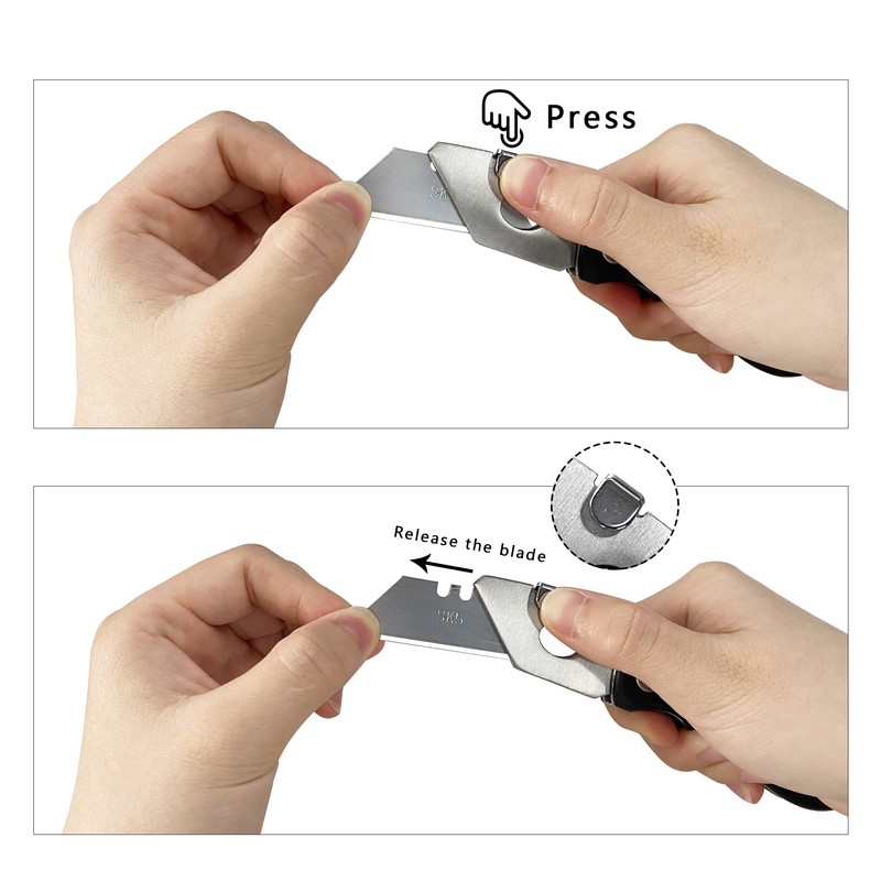XIPHIAS Professional 4 Folding Utility Knife - Premium Heavy Duty