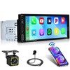 Fuluku 6.85 Inch Single Din Car Stereo with Wired Carplay