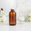 JUVITUS (4 Pack) 8 oz Amber Glass Boston Round Bottle