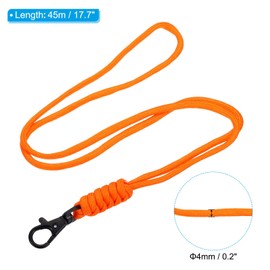 PATIKIL Neck Lanyard Badge Lanyards Long Strap ID Holder Key Chains for Badge Holders Orange